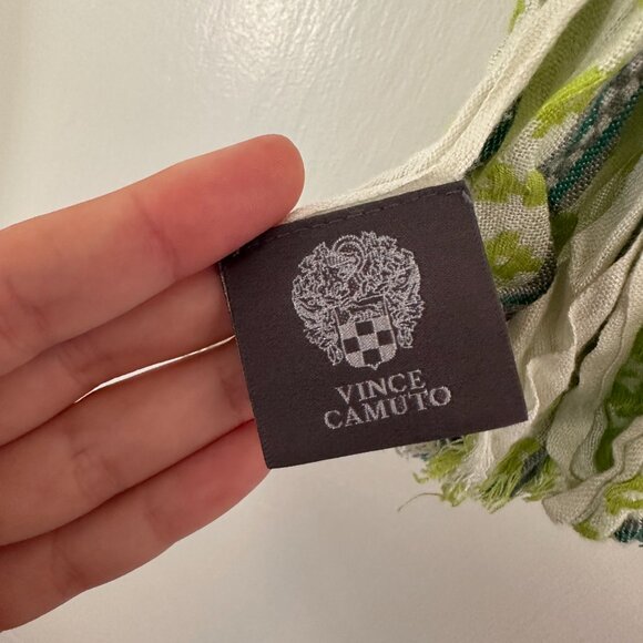 Green Patterned Scarf - Picture 2 of 2